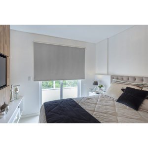 Persiana Rolo Tecido Blackout (0,80Larg. x 2,50Alt.) cinza - Vogaflex