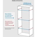 Ver imagem 3 de Porta Completa Branca Lisa Pormade - 80cm x 210M - Direita - Paredes de 7cm À 11cm