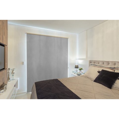 Persiana Rolo Tecido Blackout (1,00Larg. x 2,25Alt.) cinza - Vogaflex
