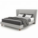 Ver imagem 3 de Cama Japonesa Casal Corea com Cabeceira Madeira Off White Sallar Home