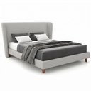 Ver imagem 1 de Cama Japonesa Casal Corea com Cabeceira Madeira Off White Sallar Home