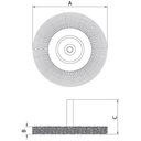 Ver imagem 2 de Escova Circular Arame Ondulado com Haste 2x1/4'' Tramontina Pro Tramontina
