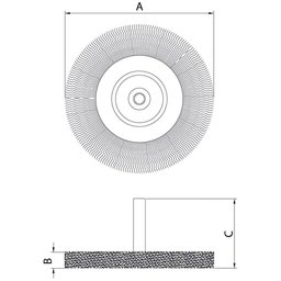 Escova Circular Arame Ondulado com Haste 2x1/4'' Tramontina Pro Tramontina - 2