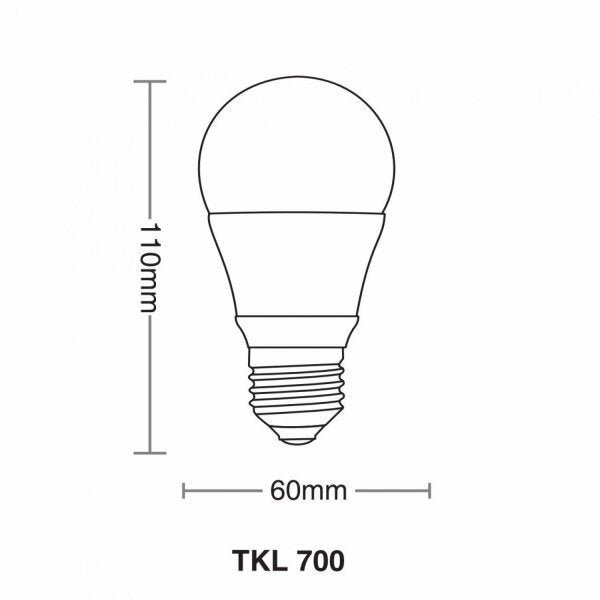 Lâmpada LED 7W Taschibra TKL 40 Luz Neutro 4000K - 2