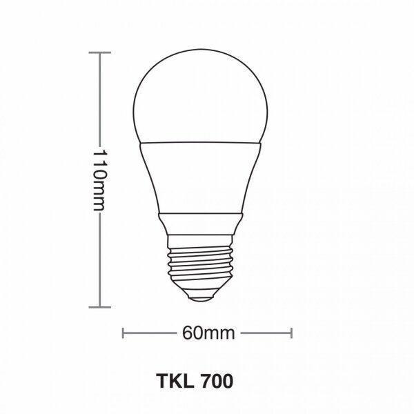Lâmpada LED 7W Taschibra TKL 40 Luz Branca 6500K - 2