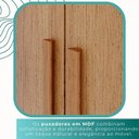 Ver mais imagens de Guarda-roupa Casal 100% Mdf 6 Portas 4 Gavetas Grécia - Mais Móveis Cor Cinamomo