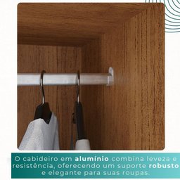 Guarda-roupa Casal 100% Mdf 6 Portas 4 Gavetas Grécia - Mais Móveis Cor Cinamomo - 9