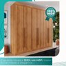 Guarda-roupa Casal 100% Mdf 6 Portas 4 Gavetas Grécia - Mais Móveis Cor Cinamomo - 6