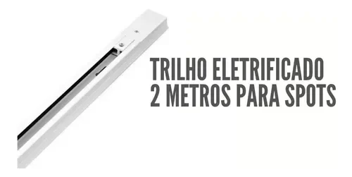 Trilho Eletrificado 2 Metros Para Spots:Branco - 1