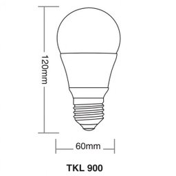 Lâmpada LED 9W Taschibra TKL 60 Luz branca 6500K - 2