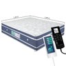 Colchão Casal Vit Quality Magnético Ortopédico Infravermelho, Massageador + Ozonioterapia Cor: Azul Com - 1