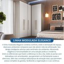 Ver imagem 6 de Guarda-Roupa Modulado 3 Peças Elegance Cinza/Niquel/Blanc