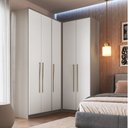 Ver imagem 1 de Guarda-Roupa Modulado 3 Peças Elegance Cinza/Niquel/Blanc