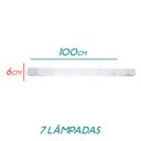 Ver imagem 2 de Arandela Camarim Retrô 100cm + 7 Led E27 Bolinha G45 Branco Frio St533