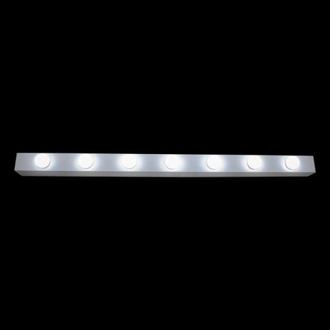 Arandela Camarim Retrô 100cm + 7 Led E27 Bolinha G45 Branco Frio St533