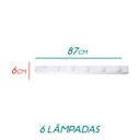 Ver imagem 3 de Arandela Camarim Retrô 87cm para 6 Lâmpada E27 Bolinha St523