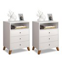 Ver imagem 1 de CONJUNTO DE 2 CRIADOS DE CABECEIRAS BRANCO AUSTRIA