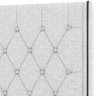 Cabeceira Cama Box Queen 160cm Estofada Frizza P05 Linho Cinza Claro - Lyam Decor - 6
