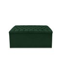 Ver imagem 3 de Kit Cabeceira e Calçadeira Baú Dubai Casal 140 Cm - Veludo Verde