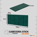 Ver imagem 3 de Cabeceira Modulada Estofada Adesiva Decorativa Solteiro 100cm - Verde