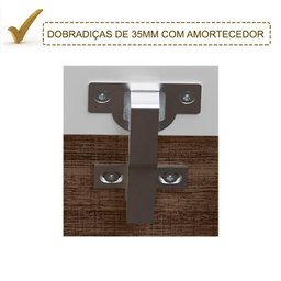 Conjunto 02 Balcoes Para Banheiro Cj14 Amendoa Carvalho - 7