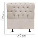 Ver imagem 3 de Cabeceira para Cama Box Casal 1,40 Cm Paris:bege