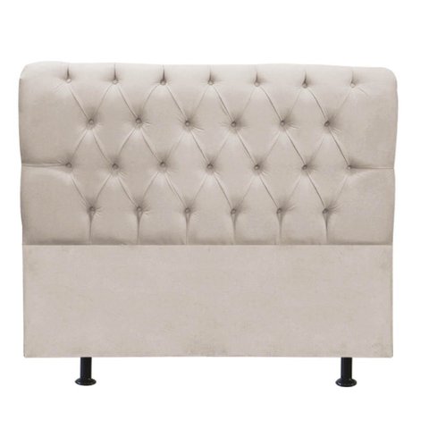 Cabeceira para Cama Box Casal 1,40 Cm Paris:bege