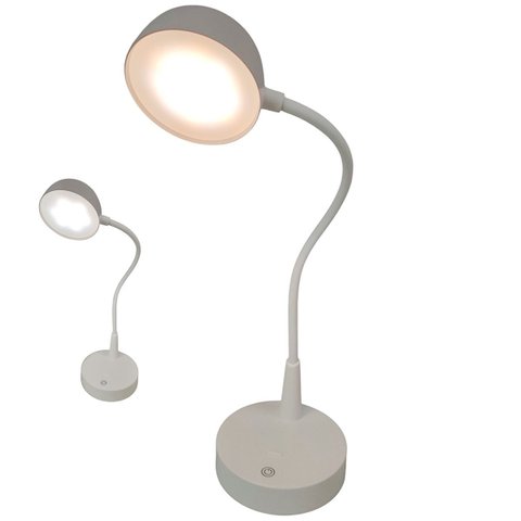 Luminaria Abajur de Mesa Led 3 Tons Touch Bateria Recarregavel Usb Flexivel Casa Sala Quarto Cabecei