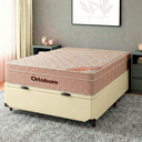 Ver imagem 1 de Colchão Casal Molas Ensacadas + Bau Bege - Airtech Ortobom
