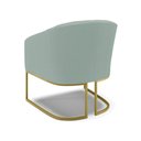 Ver imagem 7 de Poltrona Decorativa Industrial Dourado Kit 2 Stella Cotelê Ext/veludo Menta D03 - D’Rossi