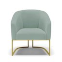 Ver imagem 6 de Poltrona Decorativa Industrial Dourado Kit 2 Stella Cotelê Ext/veludo Menta D03 - D’Rossi