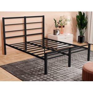 CAMA CASAL CRISTAL FERRO/AÇO COM 3 BARRAS P/ATE 250 KG -SUPER REFORÇADA - HOTEL -POUSADA - PRETO