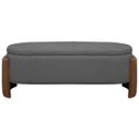 Ver imagem 3 de Recamier Sapateira Baú Império Casal 140cm Bouclê Facto - Sofa Store:bouclê Cinza Grafite