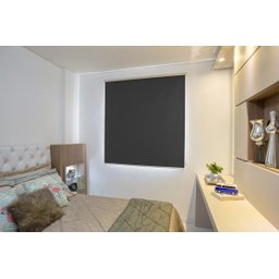 Persiana Rolo Tecido Blackout ( 2,00Larg. x 2,50Alt.) preto - Vogaflex - 1