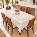 Ver imagem 1 de Toalha de Mesa de Renda 6 Lugares Retangular Palha