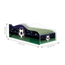 Ver imagem 2 de Cama Fun Futebol Bandeiras Solteiro Com Colchão