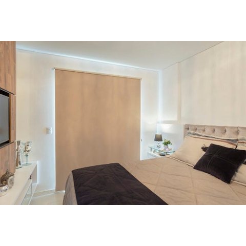 Persiana Rolo (1,80 Largura x 2,25 Altura) Tecido Blackout Marrom - Vogaflex