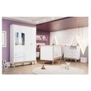Ver imagem 1 de Quarto de Bebê Confete Ambiente Branco Brilho Jequitibá Hp - Henn