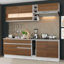 Ver imagem 1 de Armário de Cozinha Completa 220cm Branco/Rustic Parma Madesa 02