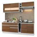 Ver imagem 3 de Armário de Cozinha Completa 220cm Branco/Rustic Parma Madesa 02