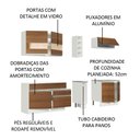 Ver imagem 5 de Armário de Cozinha Completa 220cm Branco/Rustic Parma Madesa 02