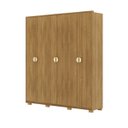 Ver imagem 1 de Guarda-roupa Estepona 6 Portas Nature Amplo Espaço Interno Casal Mdf