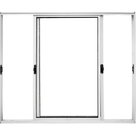 Vitro de Aluminio 2 Folhas Móveis sem Grade Linha Modular:1,00 X 1,20/branco