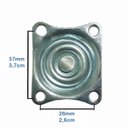 Ver imagem 3 de Kit de 8 Rodinha para Móveis em Plástico 50mm com Trava Rodízio