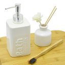 Ver imagem 2 de Dispenser Saboneteira Liquida 360ml Bath Relevo Banheiro