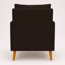 Ver imagem 4 de Kit 2 Poltronas Decorativas Serena Suede para Sala Recepção Escritório Conforto Luxo Contemporâneas