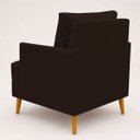 Ver imagem 3 de Kit 2 Poltronas Decorativas Serena Suede para Sala Recepção Escritório Conforto Luxo Contemporâneas