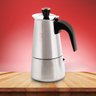 Cafeteira Aço Inox 6 Xícaras 300ml Cafeteira Italiana Café Cozinha Coffe Italiano Berlinger Haus - 3
