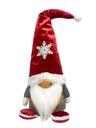 Ver imagem 2 de Papai Noel Escandinavo em Pe Vermelho e Cinza C/luz