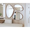 Ver imagem 2 de Espelho Orgânico Alamanda Decorativo Tendência sem Forma G:castanho